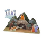 3D입체퍼즐 고조선 단군신화 모형 만들기 종이 우드락 DIY 조립 키트 어린이 아동 초등생 학교 학습 교구