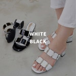 제이시 소가죽 애나멜블로퍼 스트랩 슬리퍼 S079