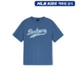MLB키즈 MLB 키즈 모노그램 데님 컬시브 아트웍 티셔츠 7ATSM0753 LE1219310801