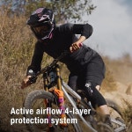 G-Form 메사 엘보우 가드 - 통기성 유연한 패드 MTB 자전거 스케이트보드 등을 위한 보호 장비 세탁기 가능한 산악 자전거 검은색