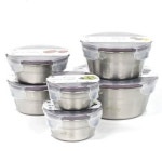 신선 유지 업소 가정용 스텐 반찬통 사각 1호 WEAEAFA