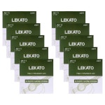 LEKATO 어쿠스틱 스트링 형광체 브론즈 코팅 볼 엔드 10 세트 6 헥스 스틸