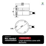 압축 인장 셀 력 측정 산업 테스트를 인라인 표시기 디스플레이