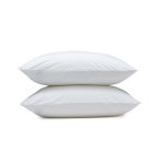 베이직 다운 대체 침대 베개 보호 케이스 2종 세트 중간 밀도 표준 - 2팩 흰색 26 L x 20