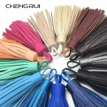 CHENGRUI cm 프린지 가죽 공예 술 액세서리 만들기 커튼 장식 손으로 1 개 가방 L8810