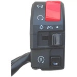 ATV 오토바이용 Anxingo 7 8 좌측 핸들바 스위치 경적 방향 지시등 경고등 스위치