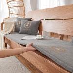 벤치쿠션 스펀지 방석 도톰하고 셔닐 사이즈맞춤 의자용 높이 식탁