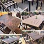 야외테이블세트 6인용 카페 야외 마당 대형 옥외 의자