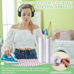 바느질용 중간 무게 인터페이스 원단 재봉 DIY 공예 퀼팅을 위한 부직포 접착식 단면 소재의 흰색 11 6 x 30야드 다리미 Medium 11 6 x 30yd A