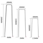 멀칭핀 플라스틱커버 비닐 부직포고정 매트핀 2 굵기 4cm폭 10cm길이100수