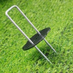 멀칭핀 플라스틱커버 비닐 부직포고정 매트핀 2 굵기 4cm폭 10cm길이100수
