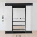 빌마트 풀 스틱 홀더 월 마운트 8 큐 솔리드 우드 당구 랙 테이블 액세서리 8 Cues