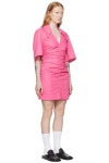 GANNI SSENSE 익스클루시브 핑크 미니 드레스 F7444