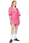 GANNI SSENSE 익스클루시브 핑크 미니 드레스 F7444
