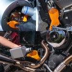 오토바이 기본 케이스 오일 채우기 깔때기 필터 커버 세트 Harley Touring Dyna Sportster Softail Fat Boy FLHT XL883