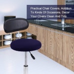 오 원형 4피스 바 스툴 커버 탄력 의자 세척 가능한 쿠션 슬립커버 홈 호텔용 12-14 4