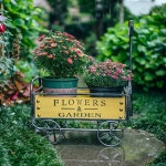 빈티지화분수레 철제 다육화분 빈티지 트롤리 가드닝