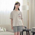 코코드림 해피멍멍이 청소년 반팔 반바지 잠옷 세트 여