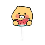 카카오프렌즈 카카오프렌즈 춘식이 썸머 프루티 PP 부채 캐릭터 손잡이 여름 부채