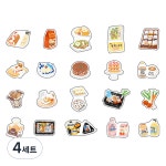 푸트로랩 핸드북 DIY 여행 스케치 시리즈 스티커 세트 간식 5세트