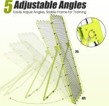 샤오빙 7x4 FT 배구 리바운더 네트 스틸 프레임과 하이텐션 PE 네트로 5각 조절 라크로스 야구 축구 연습에 완벽한 세팅 스파이크 범프에... 