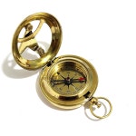 토르 악기 황동 푸시 버튼 방향 해시계 나침반 - 포켓 소박한 빈티지 홈 데코 선물