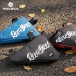 ROCKBROS 자전거 삼각형 탑 튜브 가방 사이클링 필수품을 위한 방수 프레임 보관 팩 컴팩트