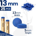 당구장 큐 팁 - 당구대 교체 키트 당구 팁 스틱 헤드 가죽 스누커 SOLROS with Glue