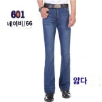 스트레이트 진청 데님 부츠컷 일자 청바지 601 1ea 30