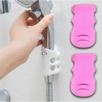 무타공 흡착식 샤워기 거치대 2P 실리콘 욕조 홀더