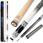 저변축 10 11 12 팁 을 가진 KONLLEN 풀 큐 스틱 프로 테이퍼 캐나다 메이플 당구 풀 스틱 연장 큐 케이스가 포함된 전문 당구 큐 세트