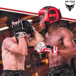 킥복싱 무에타이 가라테 훈련을 위한 마이트라 퓨전 복싱 헤드기어 MMA 무술 스파링 기어 S M