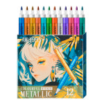 샤이닝 소프트 12색 메탈릭 마커펜