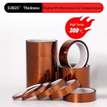 APT 마스킹 납땜 전기 3D 프린터 응용을 위한 1밀리 두께 폴리이미드 접착 테이프 고온 열 테이프 2 x 36야드 1 x 36 yds