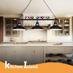 당구장 스누커 테이블 키친 아일랜드 당구장을 위한 맥아고 3라이트 당구대 테이블 조명 당구공 장식이 매트 메탈 쉐이드 3-Light