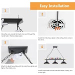 당구장 스누커 테이블 키친 아일랜드 당구장을 위한 맥아고 3라이트 당구대 테이블 조명 당구공 장식이 매트 메탈 쉐이드 3-Light
