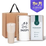 송월타올 송월타올 리빙 기프트세트 19 스누피 피너츠 타올180g 1P 커피텀블러709ml 1P