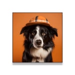 거실용 동물 벽 아트 장식 모자 포스터 인쇄 크리스탈 그림 도자기