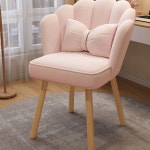 파우더룸 리본의자 북유럽 화장대 핑크리본 메이크업 인테리어