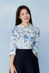 PAT 피에이티 PAT 25 여름 여성 린넨혼방 패턴 셔츠 1L-41502