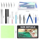 Fify 모델 키트 도구 건담 도구 키트 기본 조립 수리를 위한 취미 건축 Set B 11PCS