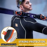 남성용 방탄복이 달린 벤켄 모터사이클 재킷 셔츠 뒷가슴 어깨 팔꿈치 보호 장비 Small