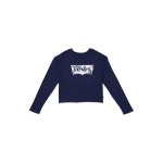 리바이스 키즈 리바이스 롱슬리브 긴팔 하이 라이즈 그래픽 티셔츠 - Peacoat 10628949