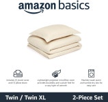 지퍼 잠금 킹 밝은 흰색 솔리드가 포함된 베이직 경량 마이크로파이버 3피스 이불 커버 세트 Twin Twin