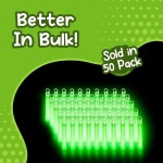 윈디 시티 - 50팩 4 프리미엄 글로우 스틱 Aqua