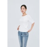 잠뱅이 잠뱅이 HC09 여성 골지 보트넥 반팔 티셔츠 BK AP2WTS 360 S34443865