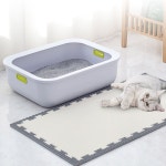 힐링타임 고양이 파스텔 오픈형 화장실 1P 상하 분리 판 실내