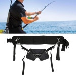 낚싯대 막대 홀더 조절 가능한 물고기 격투 벨트 허리 지지대 낚시 액세서리용 홀더 스탠드업