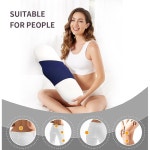 멘로 파크 허리 베개 침대용 메모리 폼 수면용 룸바 지지 쿨링 통기성 베개 커버가 침대 휴식