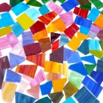 LITMIND 2 2LB 불규칙 스테인드 글라스 스크랩 - 다양한 색상과 모양의 공예용 모자이크 유리 조각 타일 프로젝트 홈 데코 등에 적합합니다